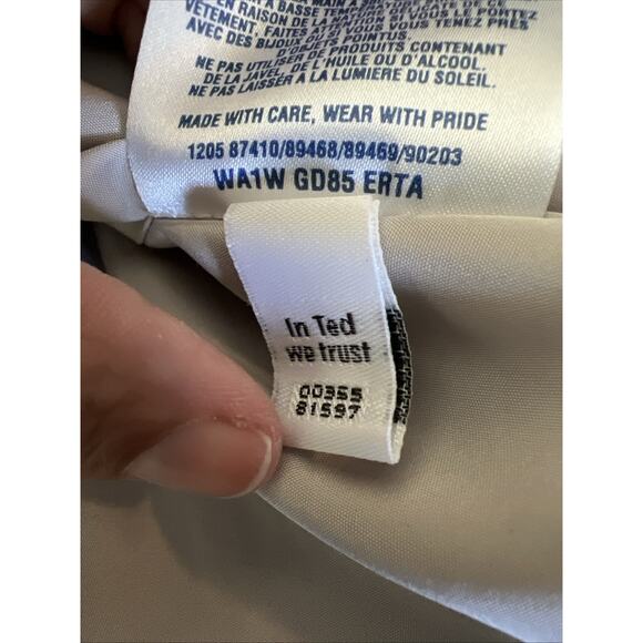 Ted Baker womens size 0 mini formal semi party pleated layers XS silver gray - Picture 8 of 10